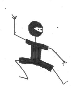 Hoe te bewegen als een ninja. Onderhouden balans en controle doordat uw lichaamsgewicht te zinken en worden uitgevoerd door diep gebogen knieën.