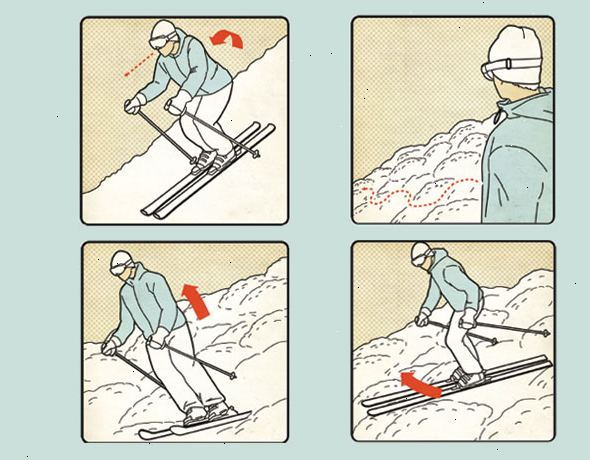 Hoe om te skiën. Neem aan de basis skiën houding.