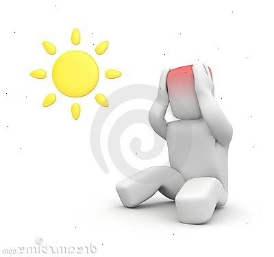 Hoe zich te ontdoen van een zonnesteek. Krijgen in een schaduwrijke, koele (bij voorkeur met airconditioning) gebied.