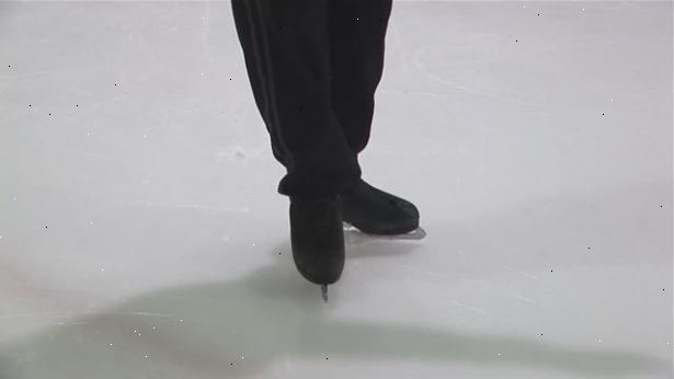 Hoe om te stoppen op schaatsen. Skate vooruit op een gemiddeld tot langzaam snelheid.