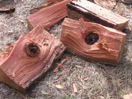 Hoe te knoestige brandhout splitsen. Knip je hout aan het kortste bruikbare lengte.
